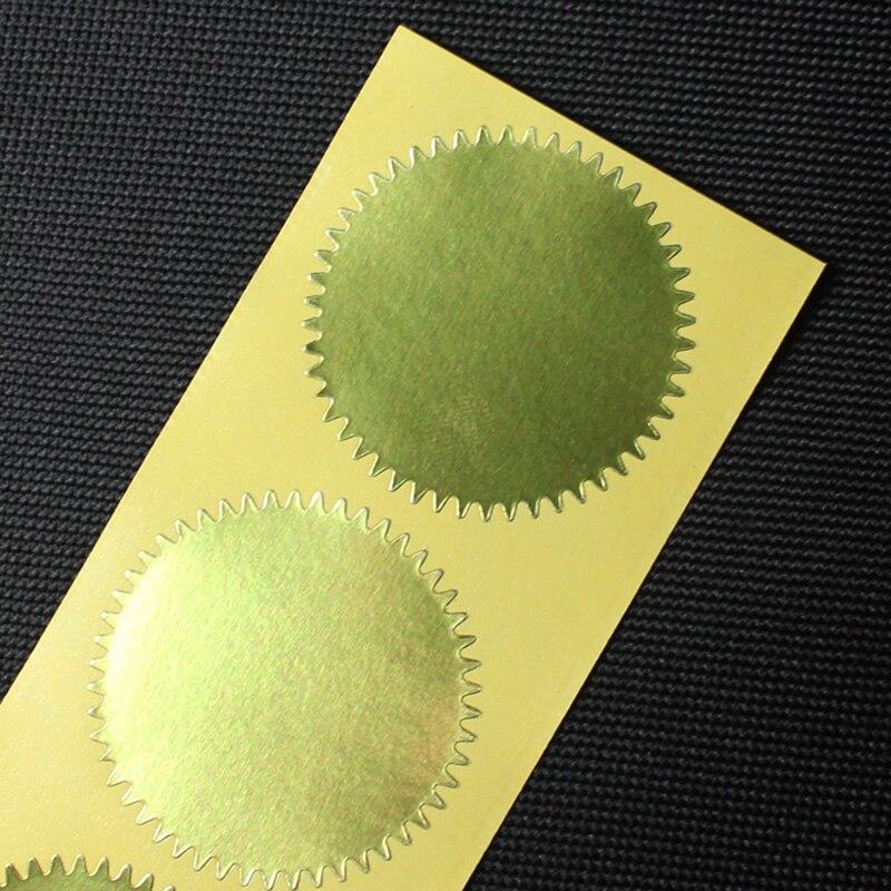 100 Stück 45 mm Silber-Gold-Aufkleber Haftnotizen Scrapbooking Geschenkpaket-Versiegelungsaufkleber für DIY-Plätzchen-Süßigkeitspackung Prägesiegel gold von Joom DACH