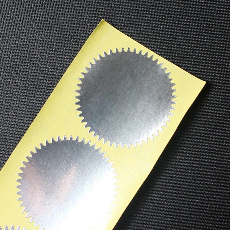 100 Stück 45 mm Silber-Gold-Aufkleber Haftnotizen Scrapbooking Geschenkpaket-Versiegelungsaufkleber für DIY-Plätzchen-Süßigkeitspackung Prägesiegel silber von Joom DACH