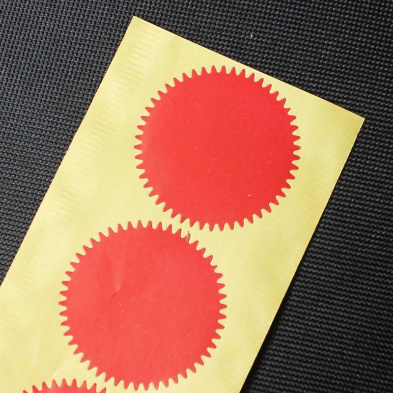 100 Stück 45 mm Silber-Gold-Aufkleber Haftnotizen Scrapbooking Geschenkpaket-Versiegelungsaufkleber für DIY-Plätzchen-Süßigkeitspackung Prägesiegel rot von Joom DACH