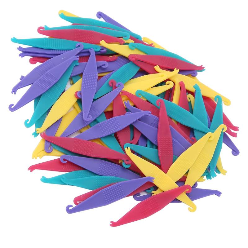100 Stück Dental Gummiband-Platzierer Kieferorthopädisches Platzierungswerkzeug für Zahnspangenbänder Mehrfarbig von Joom DACH
