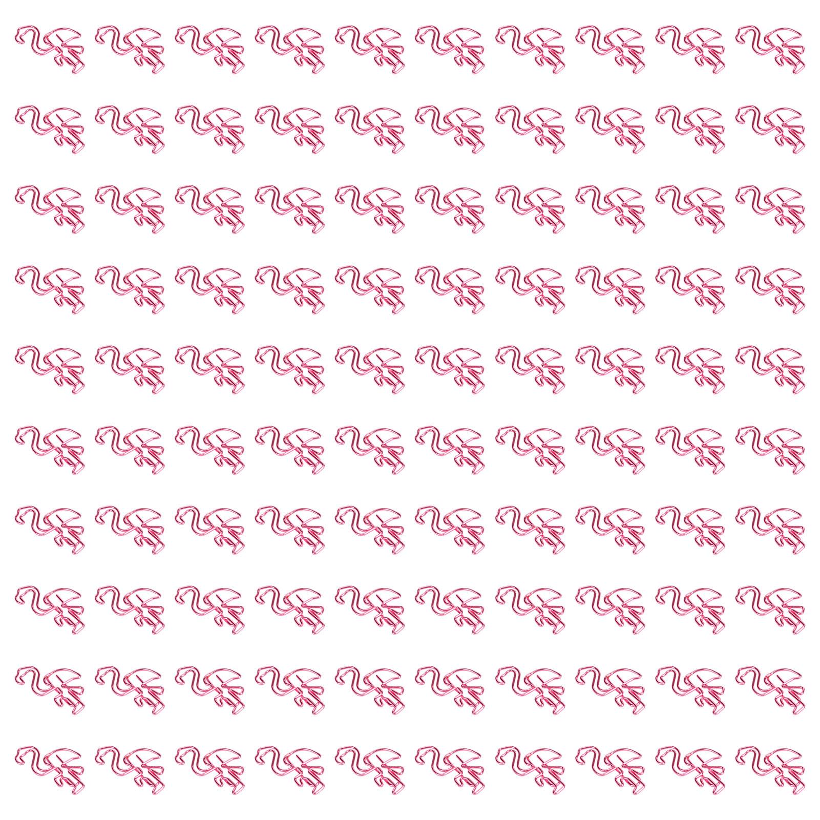100 Stück Flamingo Büroklammern Niedliche Tierform Aktennotizseitenmarkierer Büroklammer Lesezeichen für Akte violett von Joom DACH