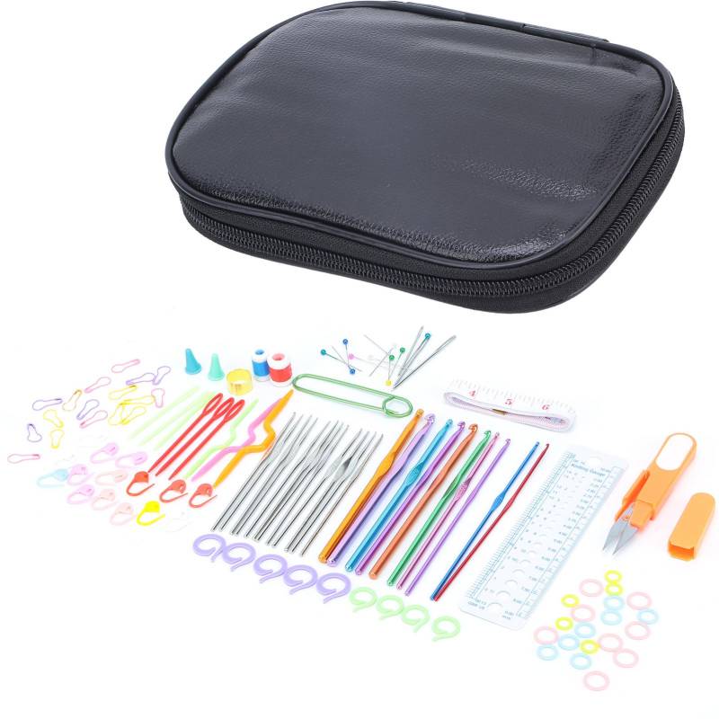 100 Stück Häkelnadeln Set DIY 22 Häkelset mit kleinem Zubehör für Strickbegeisterte schwarz 100 Stück Häkelnadeln Set DIY 22 Häkelset mit kleinem Zubehör für Strickbegeisterte schwarz von Joom DACH