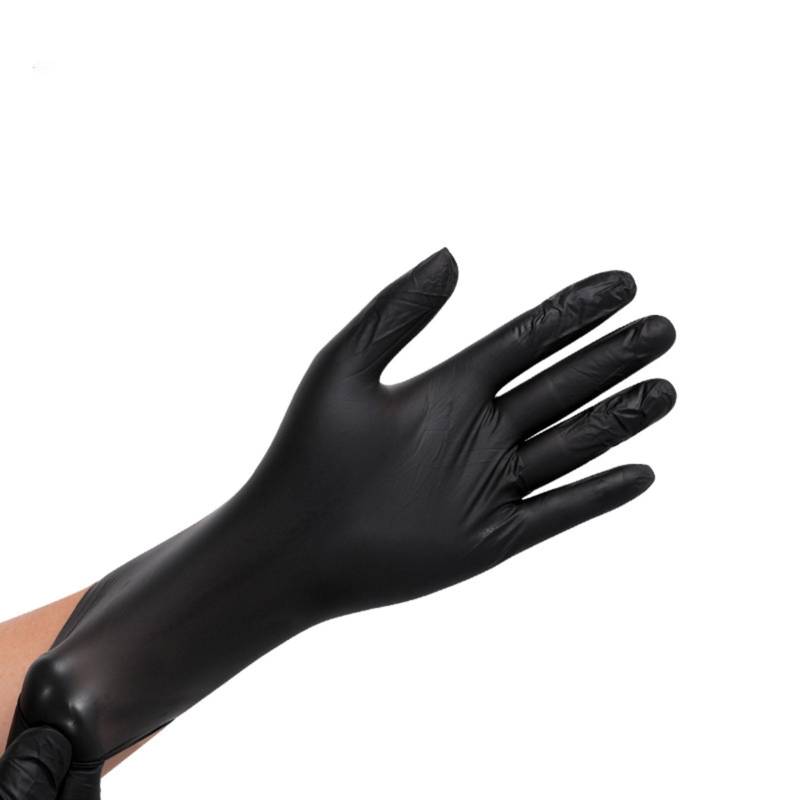 100 Stück Lebensmittelhandschuhe PVC Hochelastische Schutzhandschuhe zum Reinigen Catering Schwarz L L(for 6.5-9kg) von Joom DACH