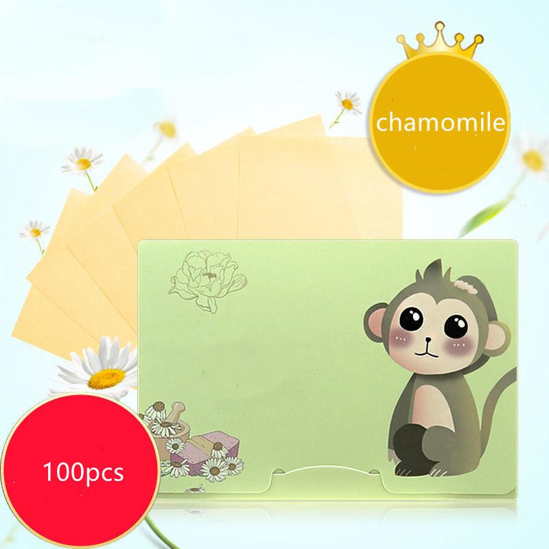 100 Stück Oil Control Face saugfähiges Papier, Gesichtsöl-Kontroll-Reinigungstücher, absorbierendes Blatt, fettiges Mattierungsgewebe, Beauty-Reinigungswerkzeug von Joom DACH