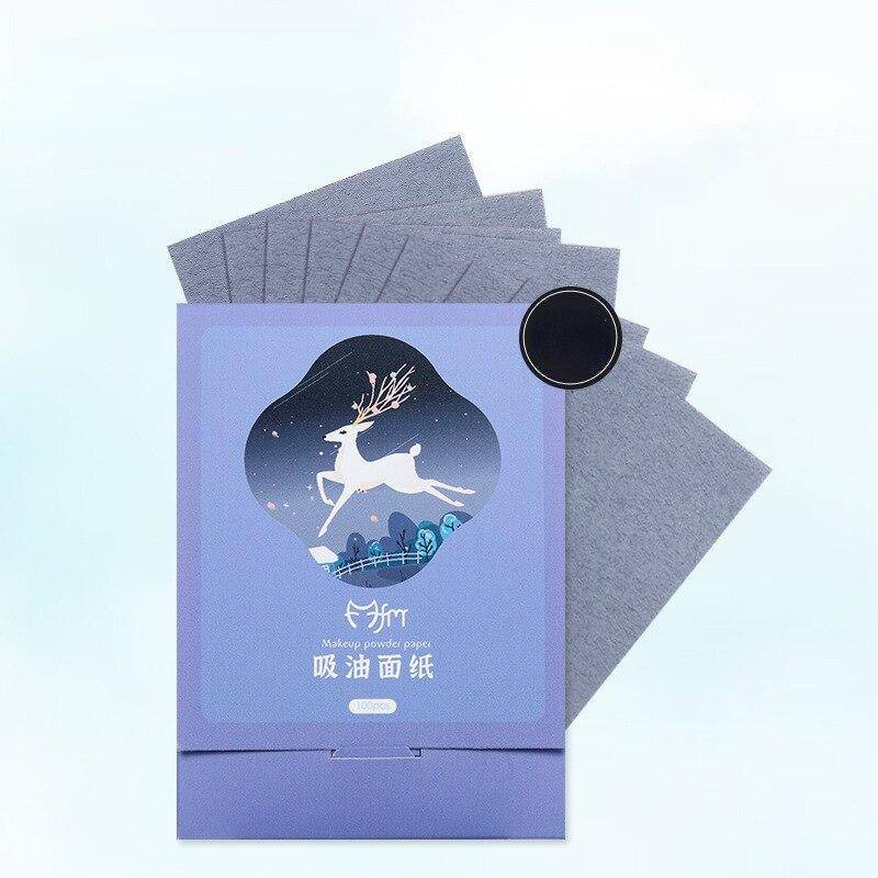 100 Stück Oil Control Face saugfähiges Papier, Gesichtsöl-Kontroll-Reinigungstücher, absorbierendes Blatt, fettiges Mattierungsgewebe, Beauty-Reinigungswerkzeug von Joom DACH