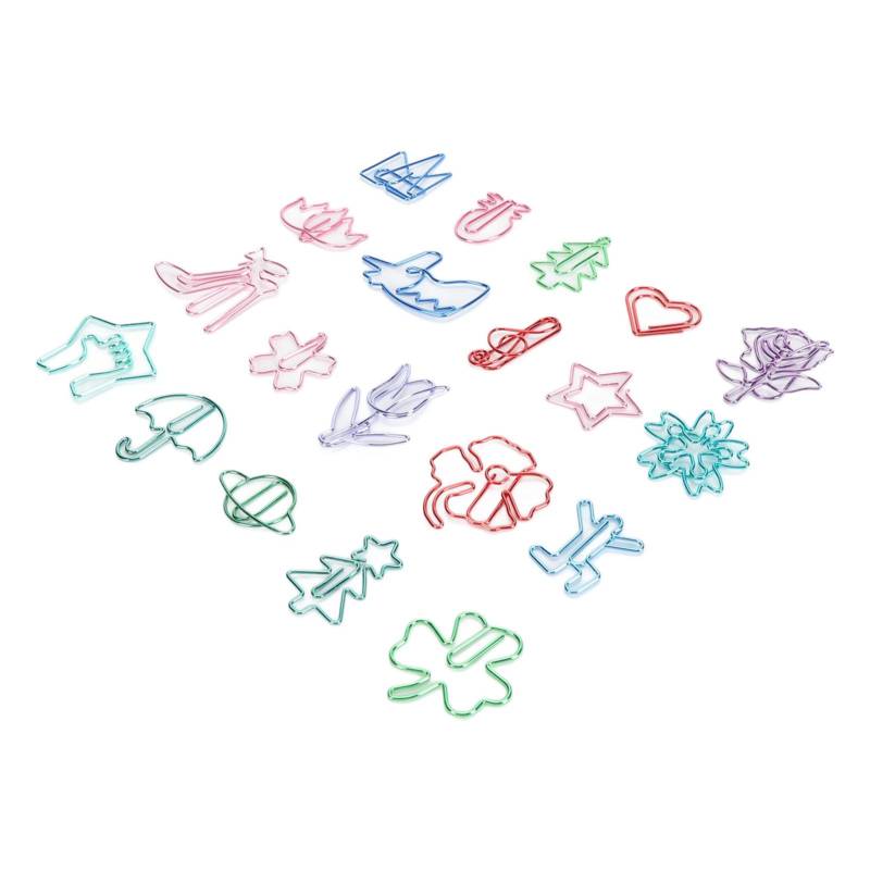 100 Stück Tierförmige Büroklammern Beschichtet Sortierte Farbe Niedlich Geformte Lesezeichen Büroklammern für von Joom DACH