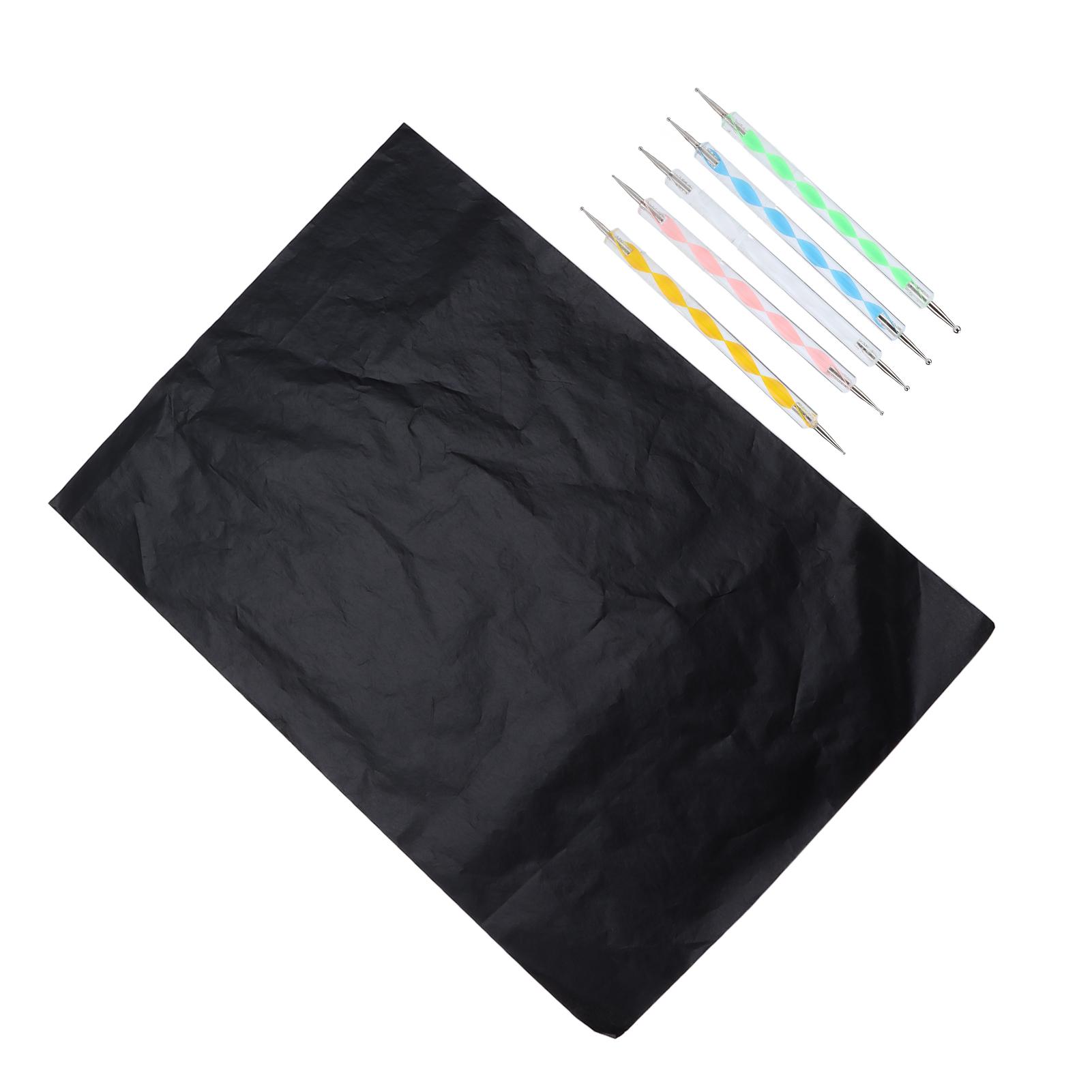 100 Stück Transparentpapier 5 Geprägte Stifte A4 Zeichenpapier für Pappe Holz Glas von Joom DACH