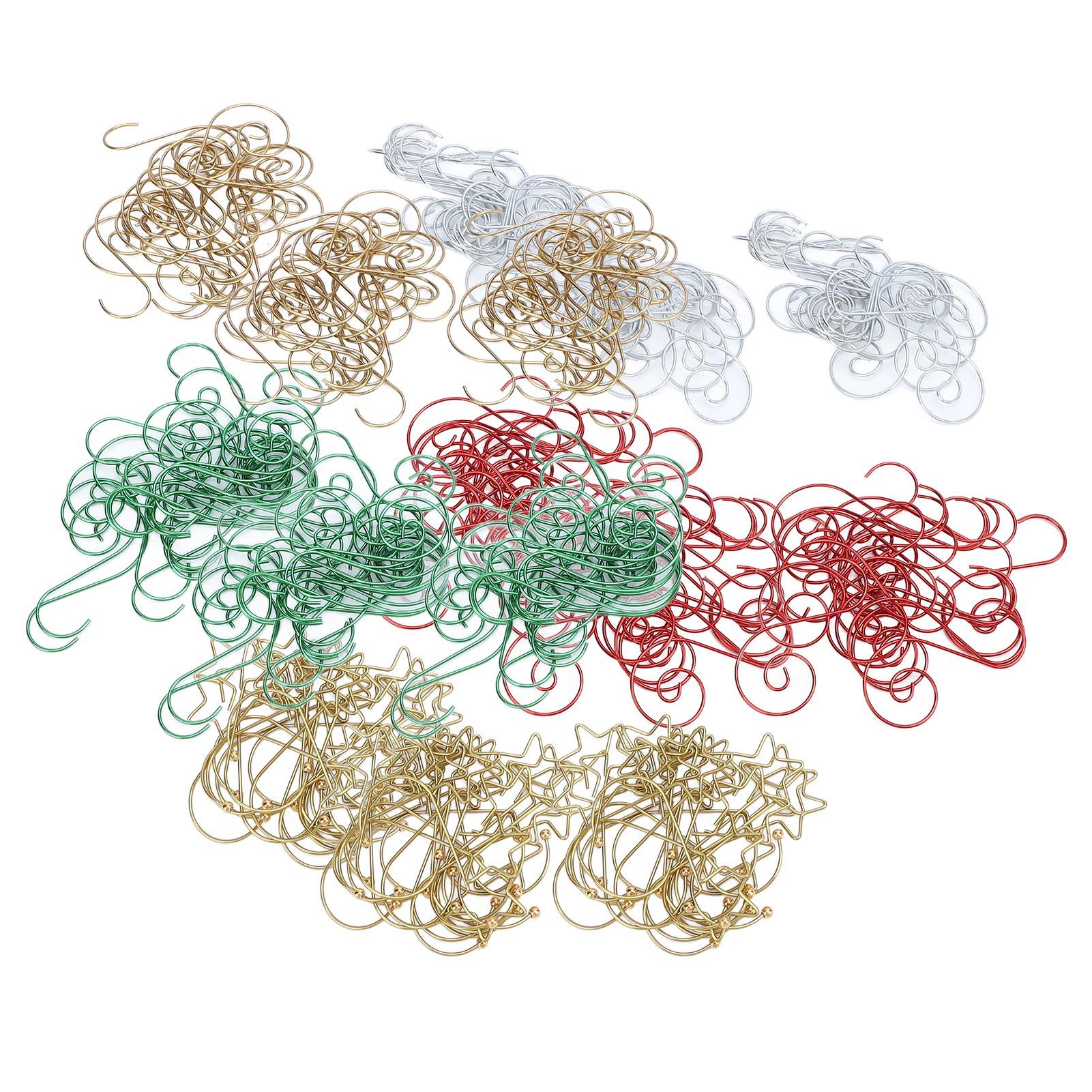 100 Stück Weihnachts-Haken Eisendraht Dekorative Weihnachtsdekorationshaken für Laternen Schmuck Lampen Typ 2 von Joom DACH