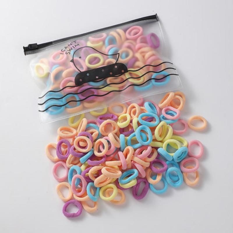100 Stück elastisches Kinder-Haarseil, Bonbonfarben-Haarkreis, Kinder-Haar-Accessoires 100 Stück elastisches Kinder-Haarseil, Bonbonfarben-Haarkreis, Kinder-Haar-Accessoires von Joom DACH