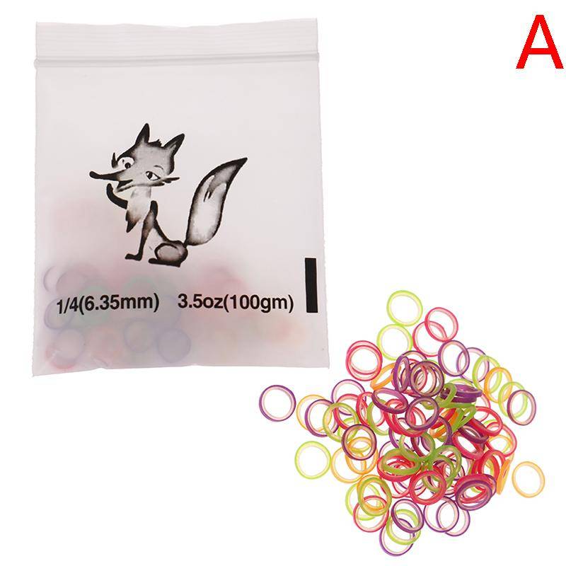 100 Stück farbiges Zahngummiband Zahnkieferorthopädisches Gummiband 1/4mm von Joom DACH