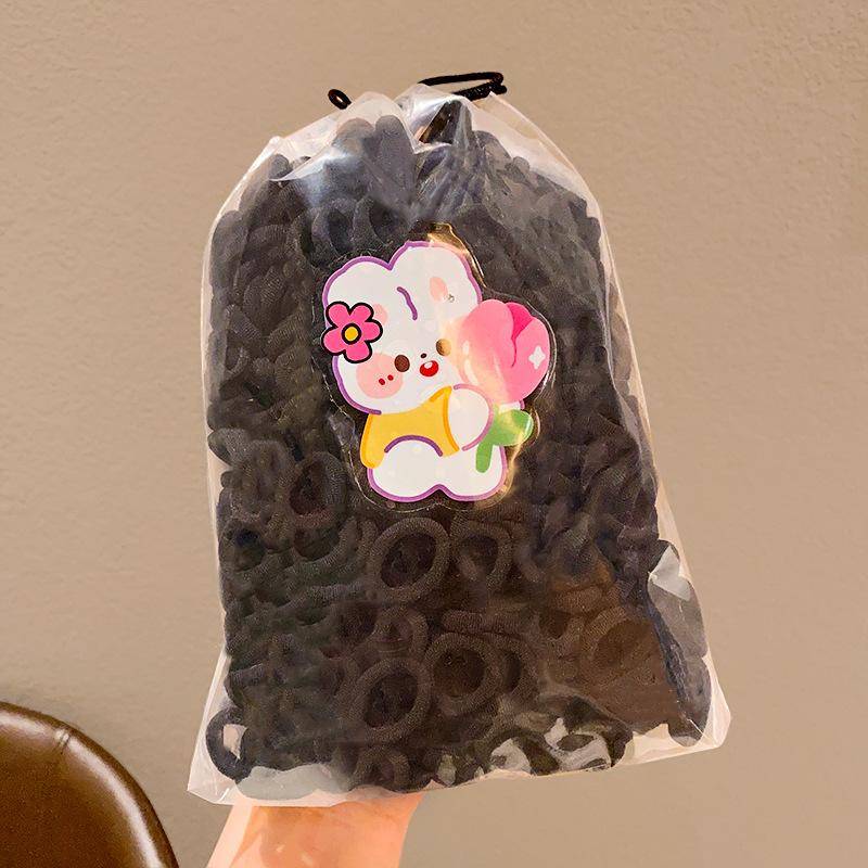 100 Teile/beutel Mädchen Schöne Candy Cartoon Farben Feste Elastische Haar Bands Kinder Nette Srunchies Gummi Bänder Kid Haar Zubehör 3# von Joom DACH