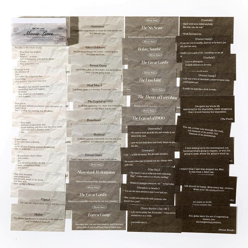 100 blätter Vintage Englisch Poesie Segen Dekorative Material Papier Collage Hintergrund Papier Scrapbooking Tagebuch Label Planer von Joom DACH