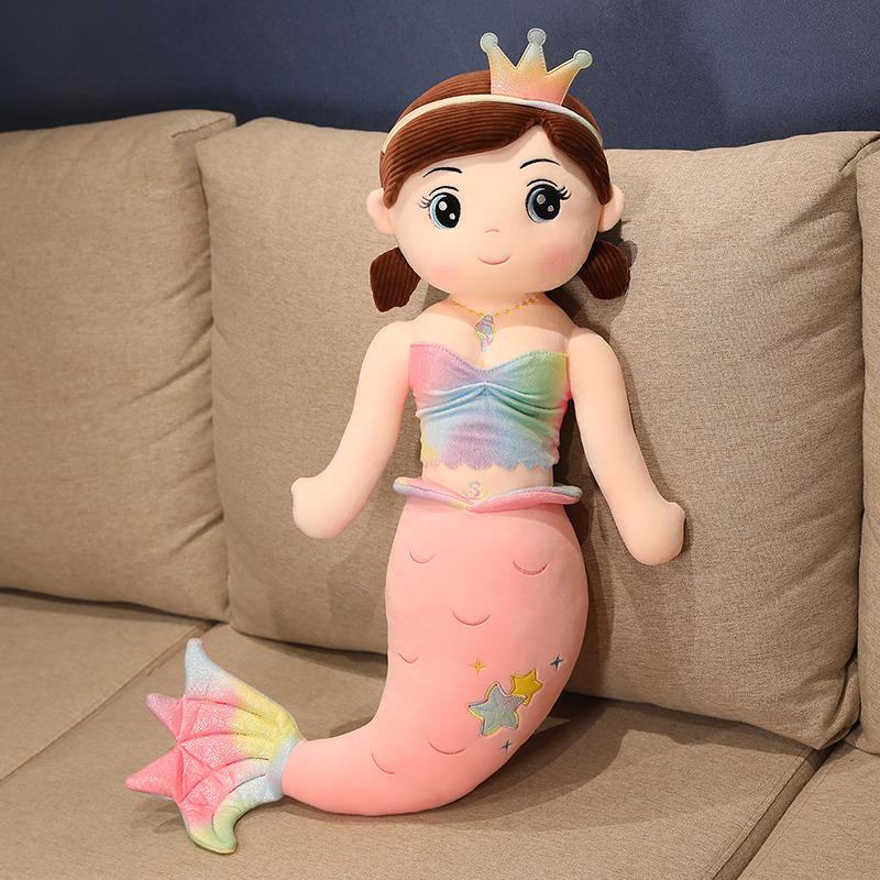 100 cm Cartoon Multi Size Meerjungfrau Plüschtiere Weiches Tierkissen Stofftier Prinzessin Puppen Kinder Mädchen Geburtstagsgeschenke about 100cm von Joom DACH