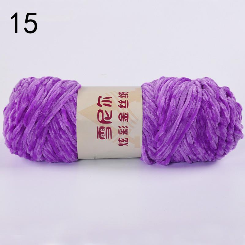 100 g Chenille-Garn zum Handstricken, Häkeln, Plüschfäden, Wollgarn, Nähen, Wolle, Stricken, DIY 15 von Joom DACH