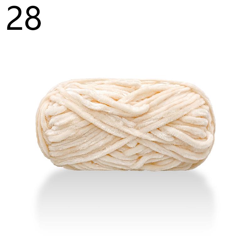 100 g Woll-Chenillegarn, weiches Samtgarn, Strickwolle, Häkelmaterial, DIY, handgefertigt, handgewebt, für Mütze, Schal, Mantel, Kissen, Decke von Joom DACH