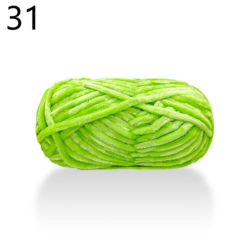 100 g Woll-Chenillegarn, weiches Samtgarn, Strickwolle, Häkelmaterial, DIY, handgefertigt, handgewebt, für Mütze, Schal, Mantel, Kissen, Decke von Joom DACH
