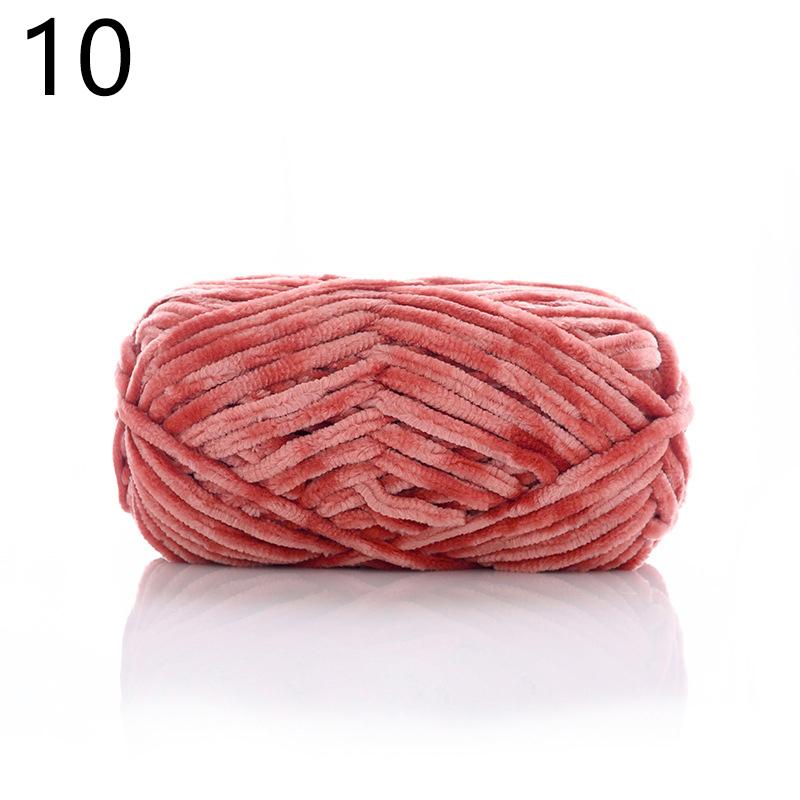 100 g Woll-Chenillegarn, weiches Samtgarn, Strickwolle, Häkelmaterial, DIY, handgefertigt, handgewebt, für Mütze, Schal, Mantel, Kissen, Decke von Joom DACH