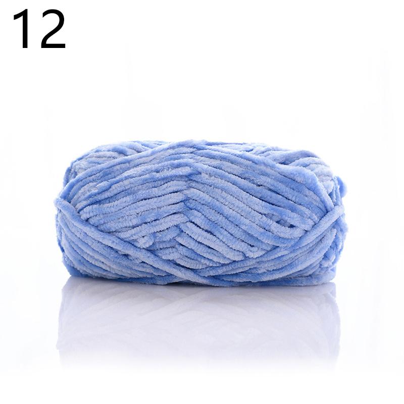 100 g Woll-Chenillegarn, weiches Samtgarn, Strickwolle, Häkelmaterial, DIY, handgefertigt, handgewebt, für Mütze, Schal, Mantel, Kissen, Decke von Joom DACH