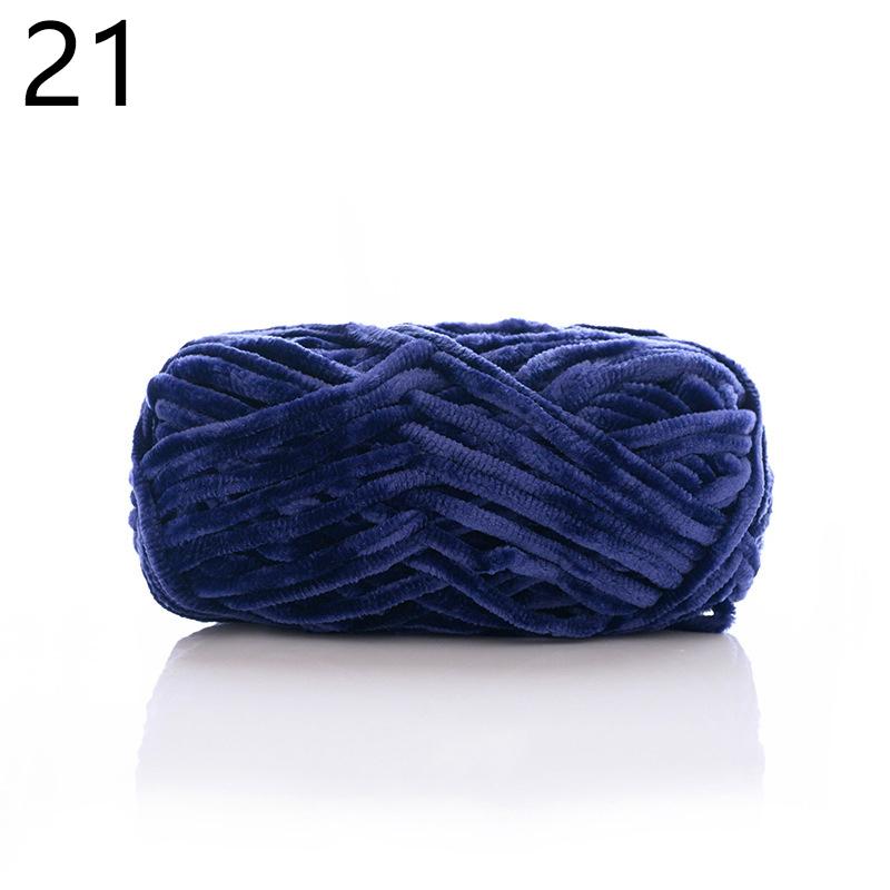 100 g Woll-Chenillegarn, weiches Samtgarn, Strickwolle, Häkelmaterial, DIY, handgefertigt, handgewebt, für Mütze, Schal, Mantel, Kissen, Decke von Joom DACH