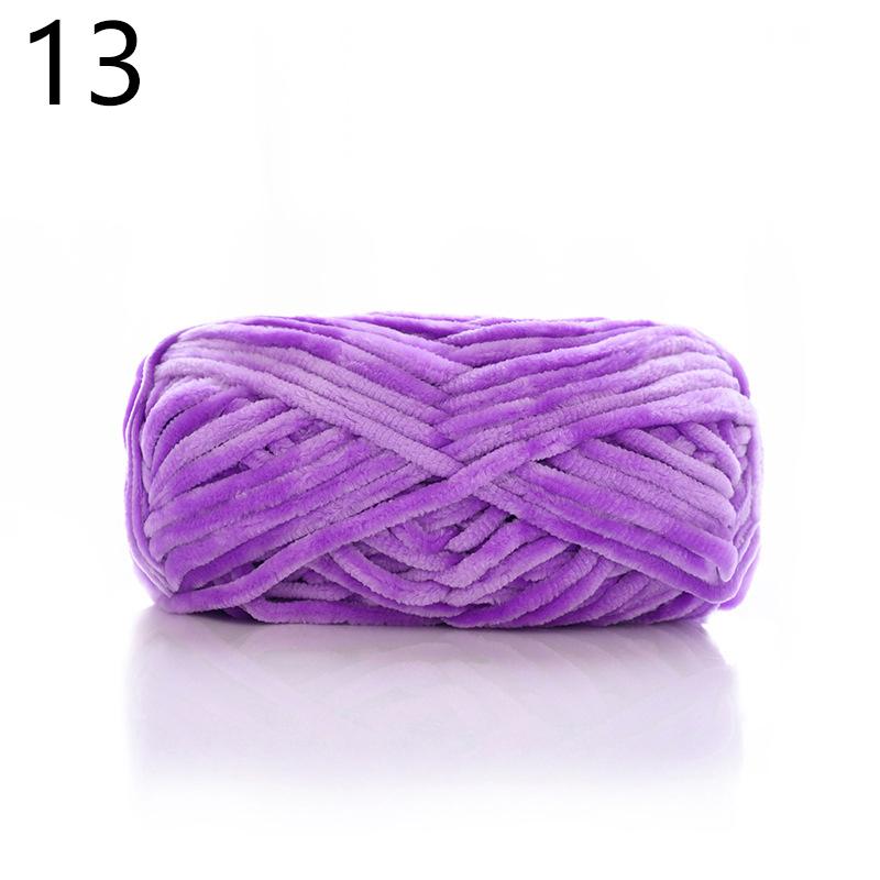 100 g Woll-Chenillegarn, weiches Samtgarn, Strickwolle, Häkelmaterial, DIY, handgefertigt, handgewebt, für Mütze, Schal, Mantel, Kissen, Decke von Joom DACH