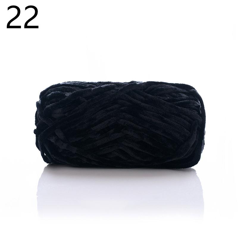 100 g Woll-Chenillegarn, weiches Samtgarn, Strickwolle, Häkelmaterial, DIY, handgefertigt, handgewebt, für Mütze, Schal, Mantel, Kissen, Decke von Joom DACH