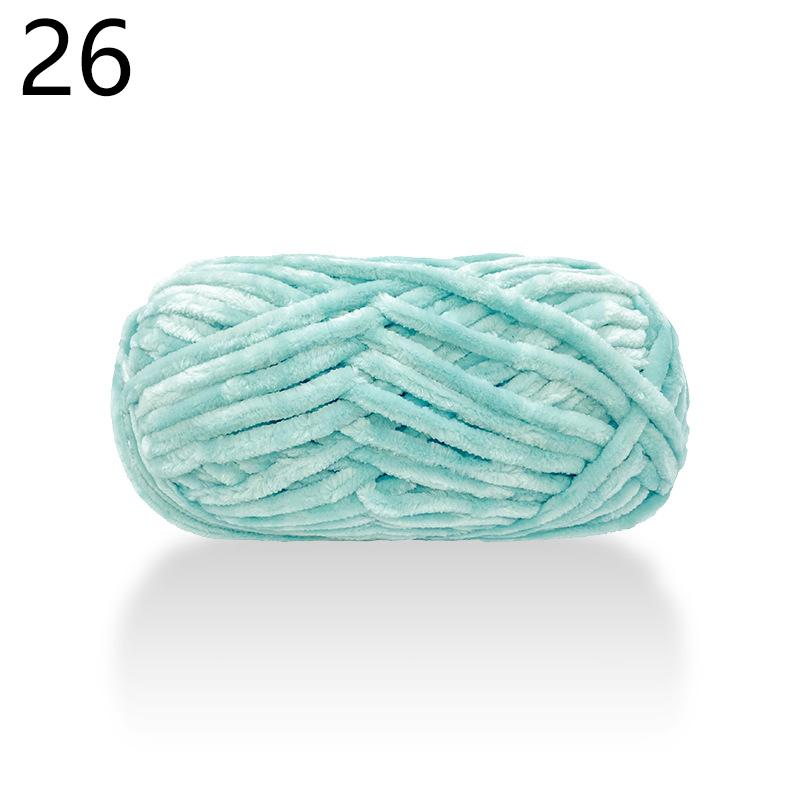 100 g Woll-Chenillegarn, weiches Samtgarn, Strickwolle, Häkelmaterial, DIY, handgefertigt, handgewebt, für Mütze, Schal, Mantel, Kissen, Decke von Joom DACH