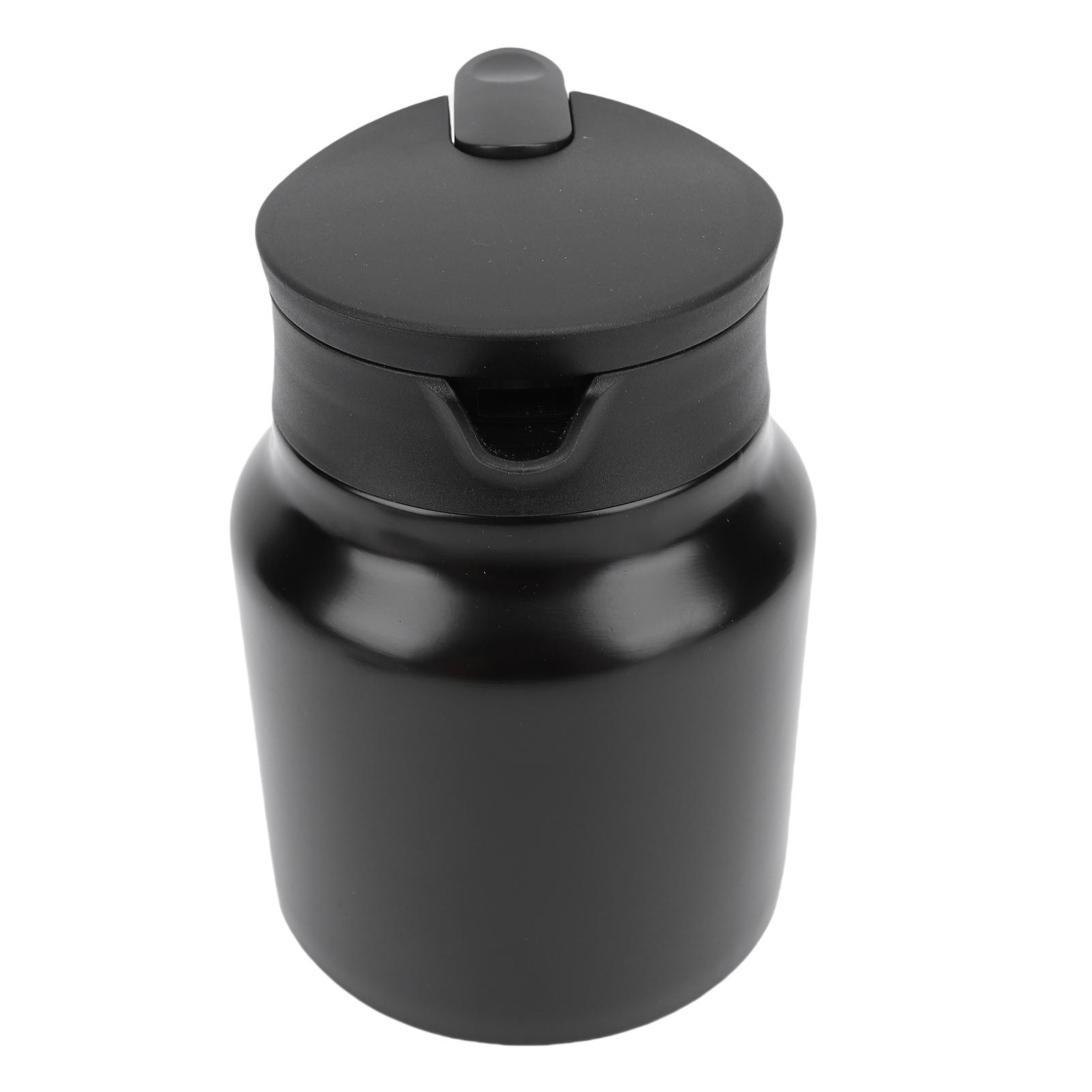 1000ml Vakuumisolierte Teekanne mit Filter 1000ml Edelstahl Isolierte Thermos-Kaffeekanne Wasser Getränkekrug L matte schwarze von Joom DACH