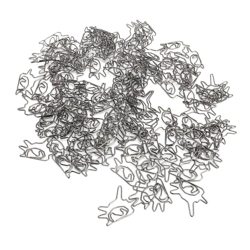 100Pcs Dekorative Papier Clip Eisen Draht Phantasie Büroklammern für Notebooks Lesezeichen Zwischenablagen Kalender von Joom DACH