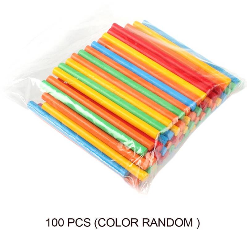100Pcs Holz Zählen Sticks Montessori Math Spielzeug Kinder Baby Lernen Spiel Stick Bar Multi-Farbe bunt von Joom DACH