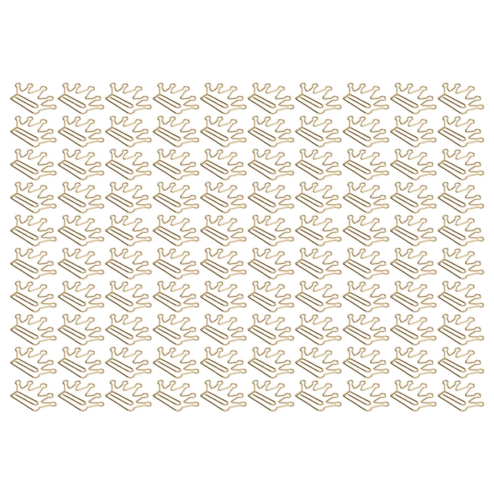 100Pcs Nette Planer Clips Innovative Design Anti Rost Galvanik Prozess Gold Papier Clips für von Joom DACH