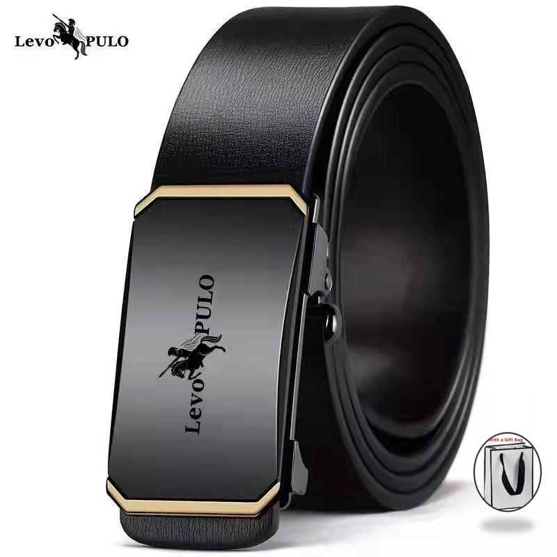 105CM-130CM Neue männer Hohe Qualität Gürtel Automatische Schnalle Schwarz Leder herren Gürtel Casual Persönlichkeit 130cm von Joom DACH