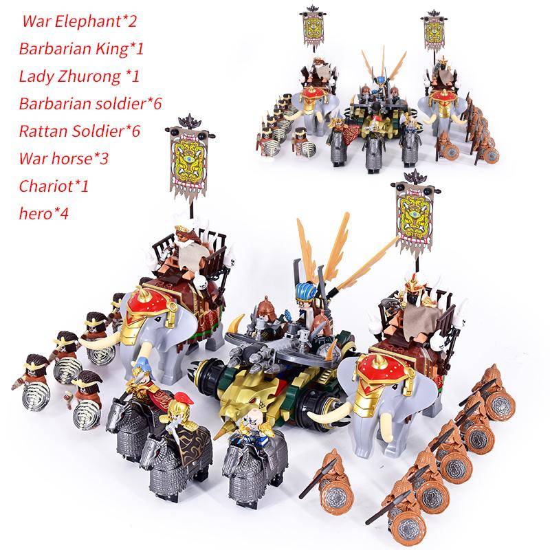 108 Stück MOC Mittelalter südliche Barbaren Elefanten Actionfiguren Bausteine Steine Kinder Spielzeug Geschenke von Joom DACH