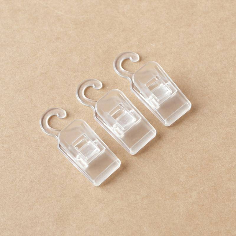 2PCS Transparent Kunststoff Haken Clip Tragbare Reise Mini Wäscheklammer Socken Handtuch Clip transparent von Joom DACH