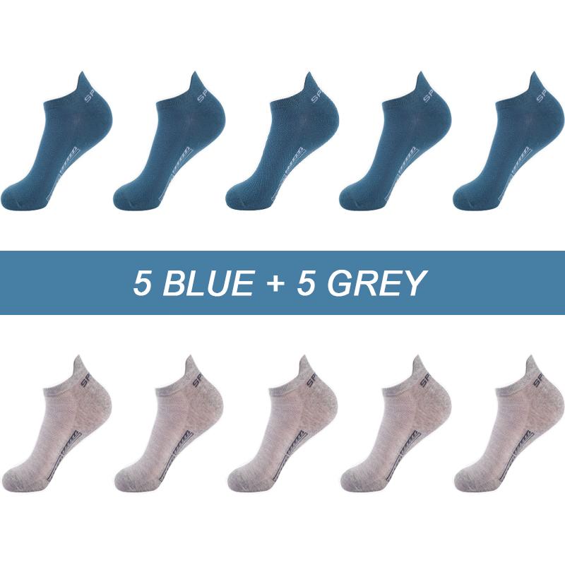 10Pairs Hohe Qualität Männer Ankle Socken Atmungsaktive Baumwolle Sport Socken Mesh Casual Sportlich Sommer Dünn Geschnitten Kurze Sokken Größe 38-46 EU(38-46) von Joom DACH