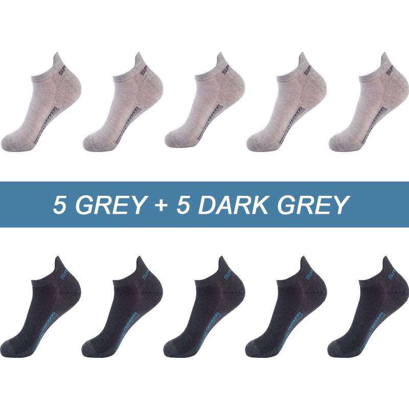10Pairs Hohe Qualität Männer Ankle Socken Atmungsaktive Baumwolle Sport Socken Mesh Casual Sportlich Sommer Dünn Geschnitten Kurze Sokken Größe 38-46 EU(38-46) von Joom DACH