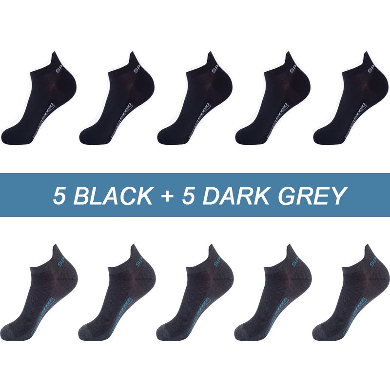 10Pairs Hohe Qualität Männer Ankle Socken Atmungsaktive Baumwolle Sport Socken Mesh Casual Sportlich Sommer Dünn Geschnitten Kurze Sokken Größe 38-46 EU(38-46) von Joom DACH