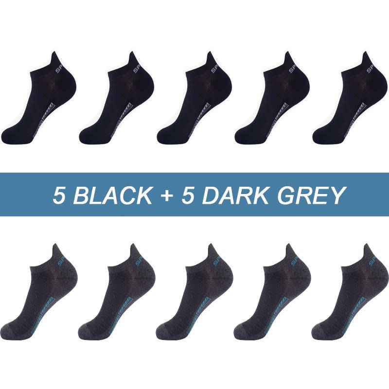 10Pairs Hohe Qualität Männer Ankle Socken Atmungsaktive Baumwolle Sport Socken Mesh Casual Sportlich Sommer Dünn Geschnitten Kurze Sokken Größe 38-46 EU(38-46) von Joom DACH