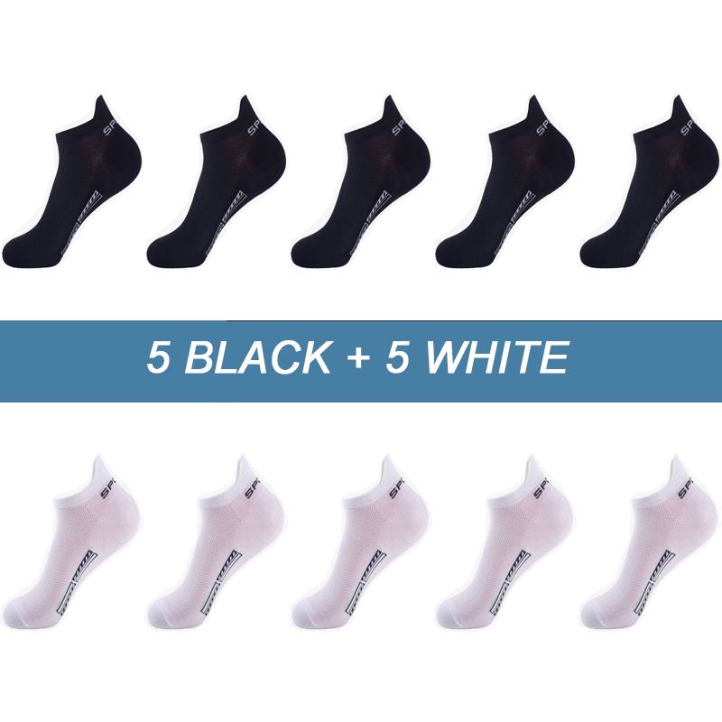 10Pairs Hohe Qualität Männer Ankle Socken Atmungsaktive Baumwolle Sport Socken Mesh Casual Sportlich Sommer Dünn Geschnitten Kurze Sokken Größe 38-46 EU(38-46) von Joom DACH
