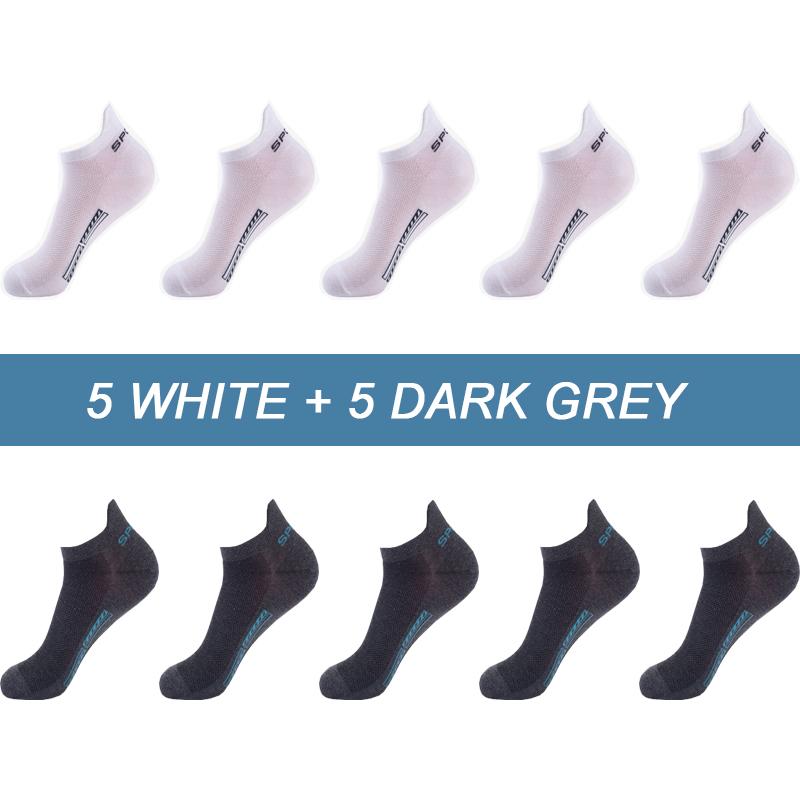 10Pairs Hohe Qualität Männer Ankle Socken Atmungsaktive Baumwolle Sport Socken Mesh Casual Sportlich Sommer Dünn Geschnitten Kurze Sokken Größe 38-46 EU(38-46) von Joom DACH
