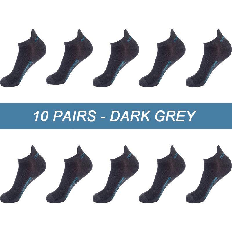 10Pairs Hohe Qualität Männer Ankle Socken Atmungsaktive Baumwolle Sport Socken Mesh Casual Sportlich Sommer Dünn Geschnitten Kurze Sokken Größe 38-46 EU(38-46) von Joom DACH