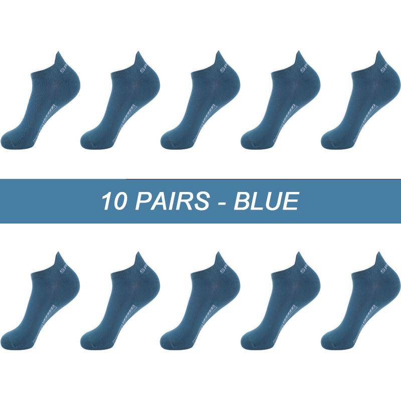 10Pairs Hohe Qualität Männer Ankle Socken Atmungsaktive Baumwolle Sport Socken Mesh Casual Sportlich Sommer Dünn Geschnitten Kurze Sokken Größe 38-46 EU(38-46) von Joom DACH