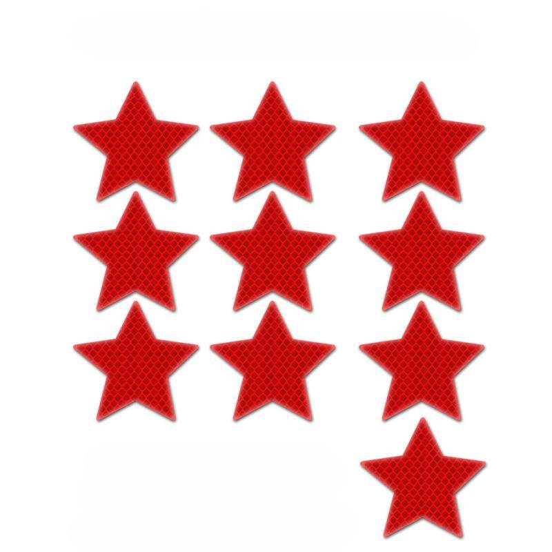10Pcs Auto Stoßstange reflektierende Sicherheitsstreifen Aufkleber Auto Stern reflektierende Aufkleber reflektierende Warnung Sicherheitsband rot von Joom DACH