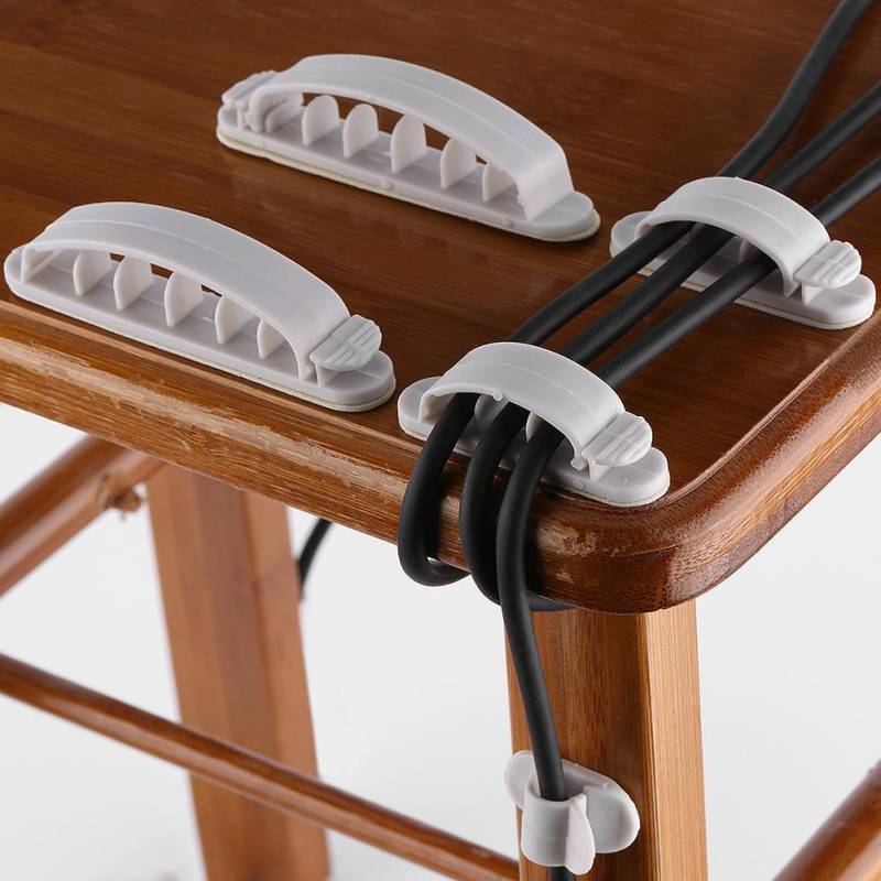 10Pcs Desktop Kabel Halter Clip Linie Organizer Werkzeug Kabel Management Haken für Hause von Joom DACH
