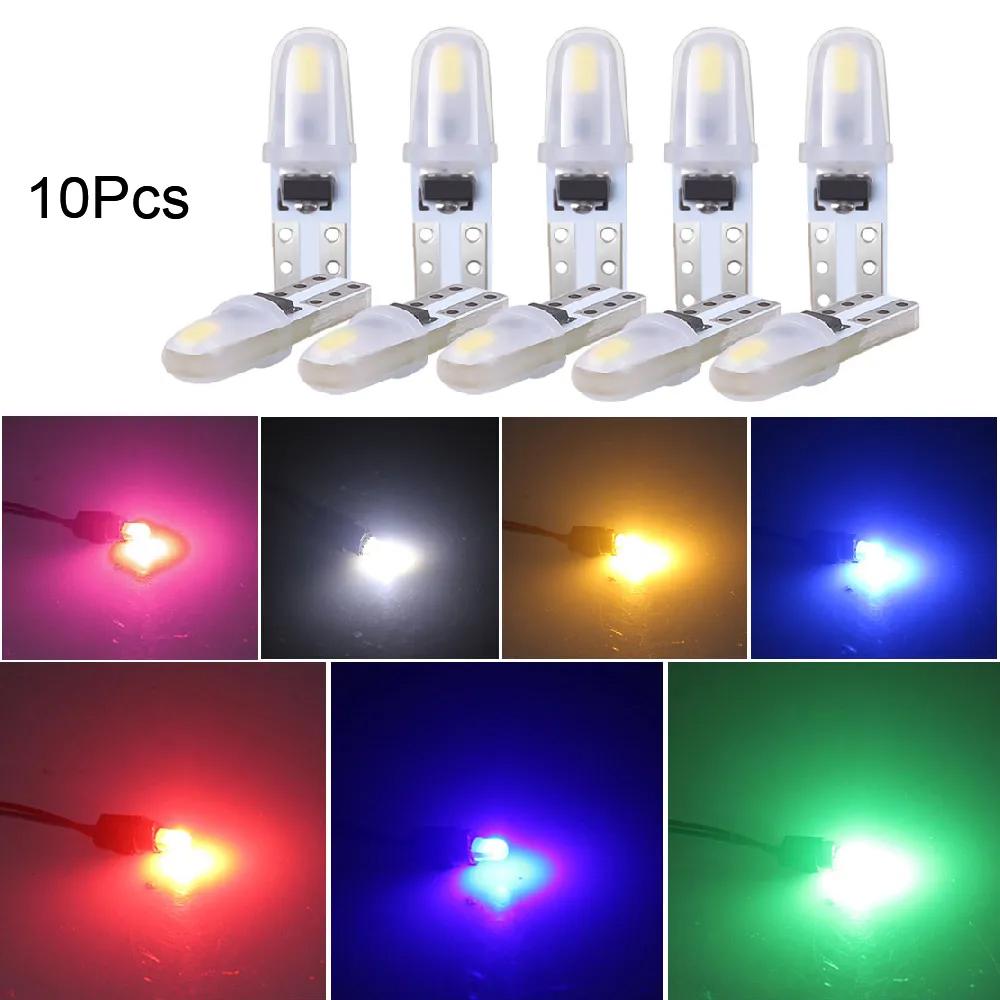 10Pcs T5 Auto Led-lampen Dashboard Lichter 3014 2SMD LED Licht 12V Auto Innen Licht Auto Side Wedge instrument Gauge Lampe Lampen hellblaue von Joom DACH