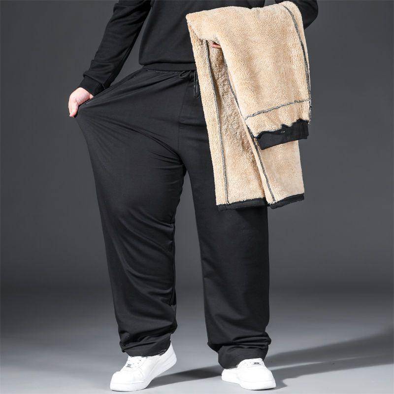 10XL Übergröße Plüsch Freizeithose Herren Warme Cargohose Übergröße Herren Winter Warme Plüschhose Streetwear Verdickte Lockere Hose 5XL von Joom DACH