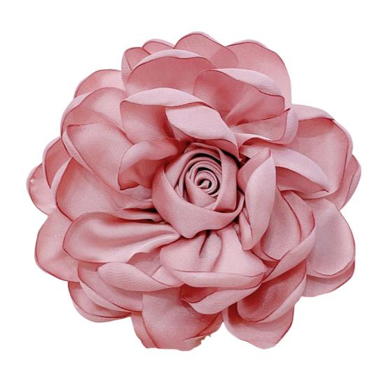 10cm Rose Stoff Blume Zubehör Frauen Vielseitig Corsage Haar Clip Anzug Revers Kleidung Taschen DIY Corsage dunkel rosa von Joom DACH