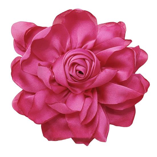 10cm Rose Stoff Blume Zubehör Frauen Vielseitig Corsage Haar Clip Anzug Revers Kleidung Taschen DIY Corsage rose rot von Joom DACH