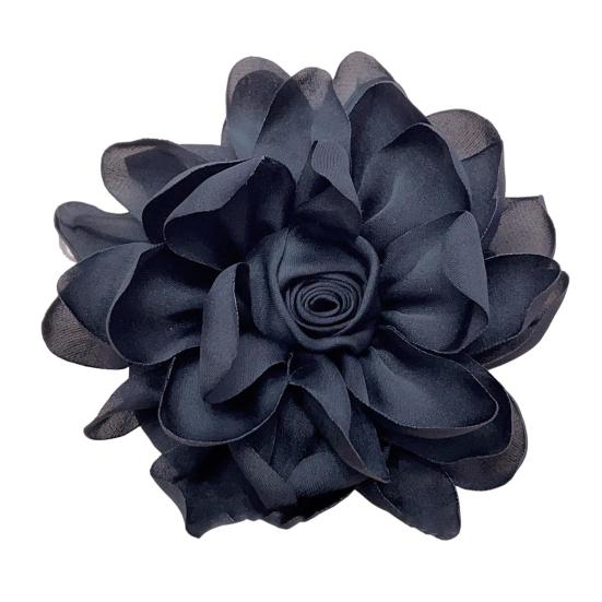 10cm Rose Stoff Blume Zubehör Frauen Vielseitig Corsage Haar Clip Anzug Revers Kleidung Taschen DIY Corsage schwarz von Joom DACH