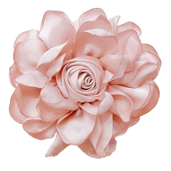 10cm Rose Stoff Blume Zubehör Frauen Vielseitig Corsage Haar Clip Anzug Revers Kleidung Taschen DIY Corsage rosa von Joom DACH