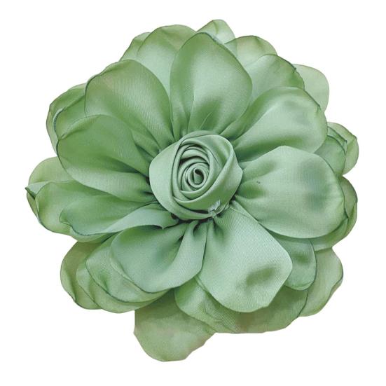 10cm Rose Stoff Blume Zubehör Frauen Vielseitig Corsage Haar Clip Anzug Revers Kleidung Taschen DIY Corsage von Joom DACH